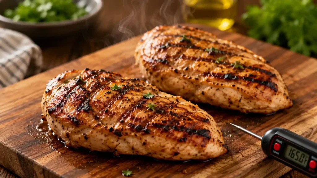 Grilled Chicken Breast Resting