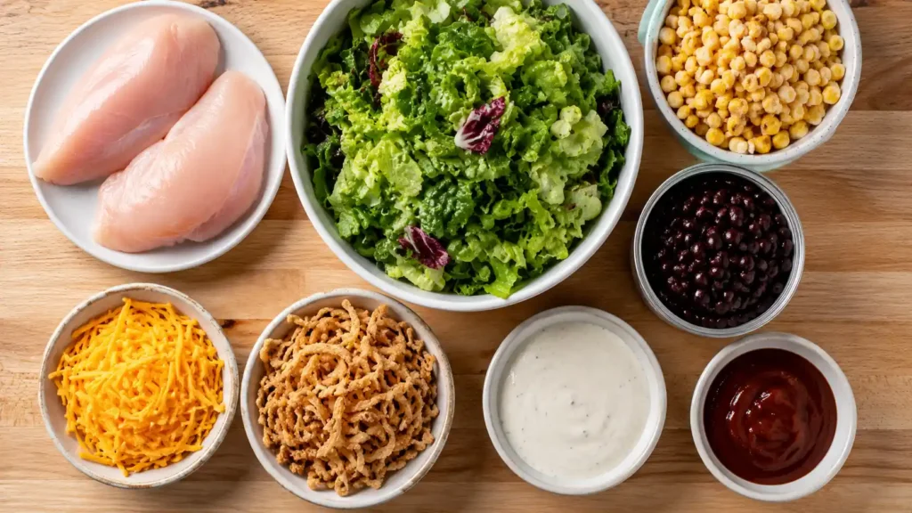Zupas BBQ chicken salad ingredients