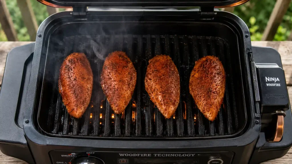 ninja woodfire grill chicken