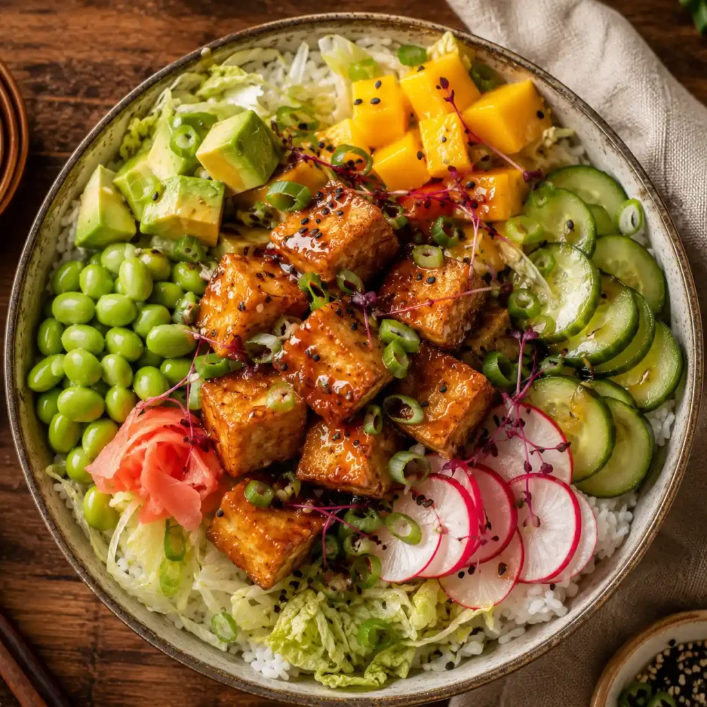 step 7 Cactus Club Crispy Tofu Bowl Recipe