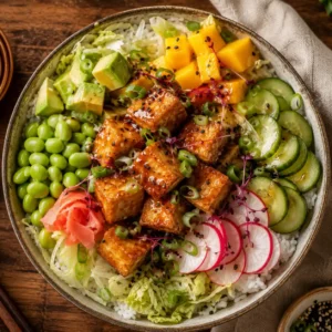step 7 Cactus Club Crispy Tofu Bowl Recipe