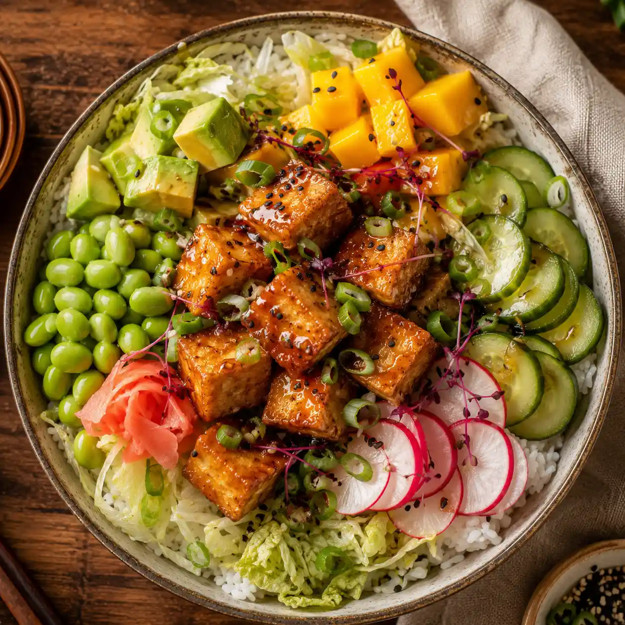 step 7 Cactus Club Crispy Tofu Bowl Recipe