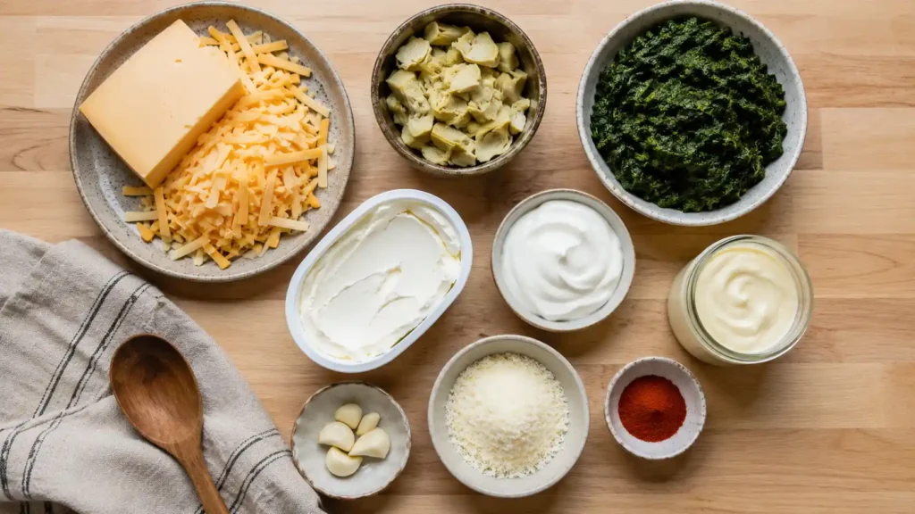 the keg spinach dip ingredients