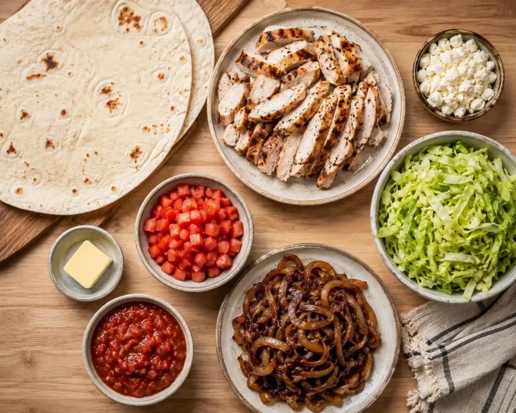 zoes kitchen chicken roll ups ingredients